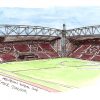 A Tynecastle sketch for Hearts Football Club