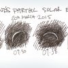 Sketches from Scotland’s partial eclipse