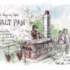 East Lothian Salt Pan Sketching