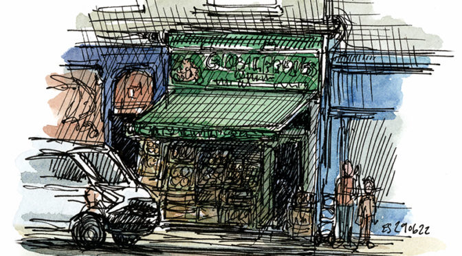 Sketching the shops